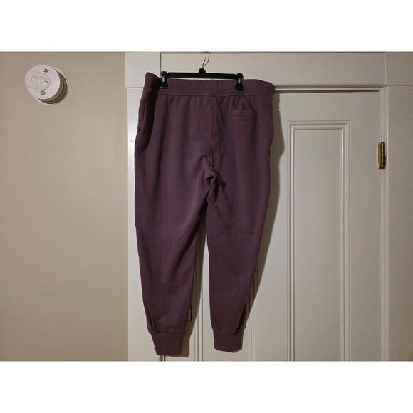 Fila Womens French Terry Jogger Black Plum Size XXL Purple Sweat Pants - Picture 2 of 9